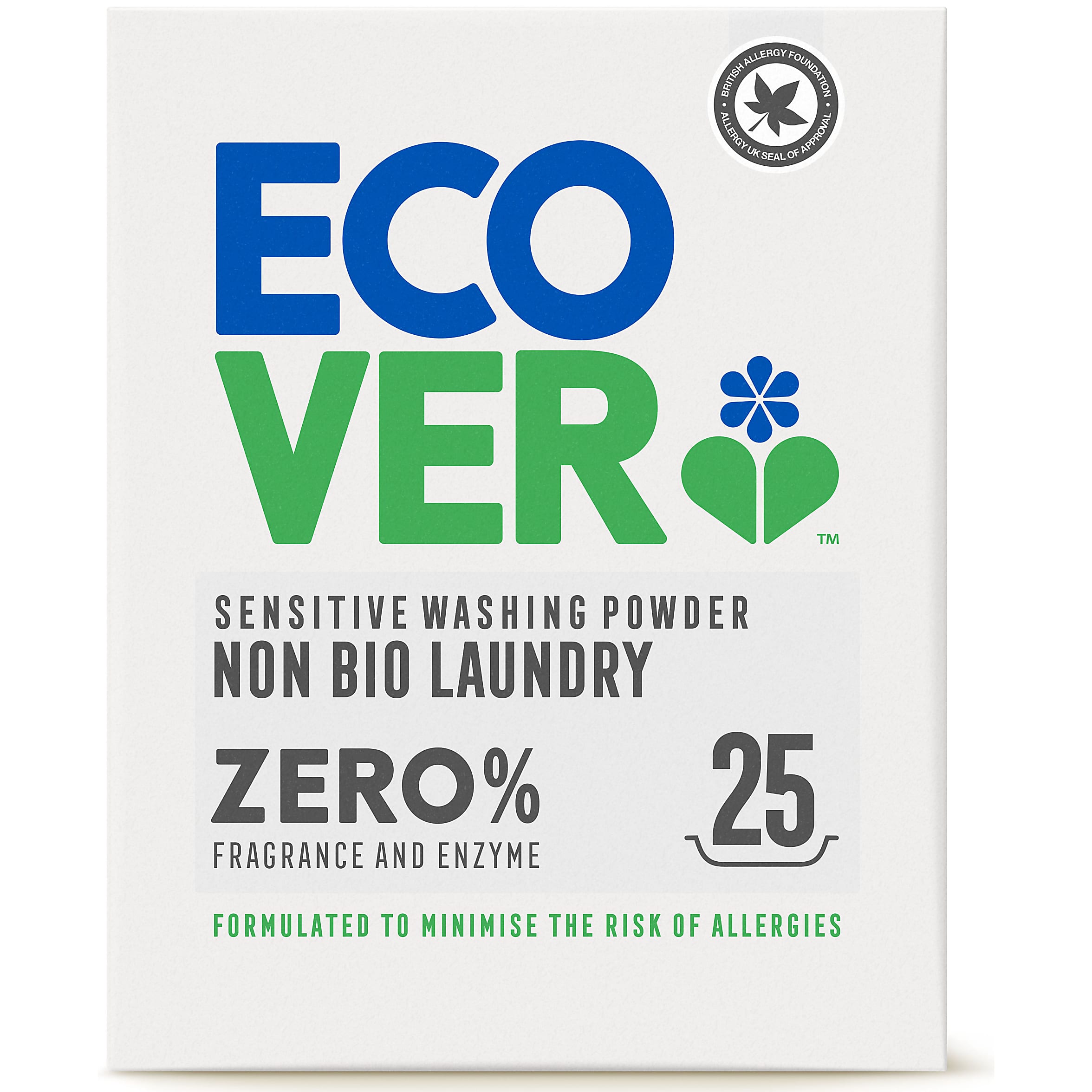 Sensitive washing clearance powder